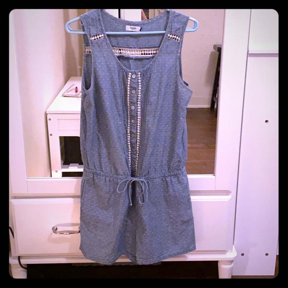 Jean colored Romper 💁🏼‍♀️💖